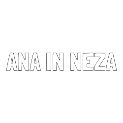 Online izdelana pobarvanka - Pobarvanka imena ANA IN NEŽA
