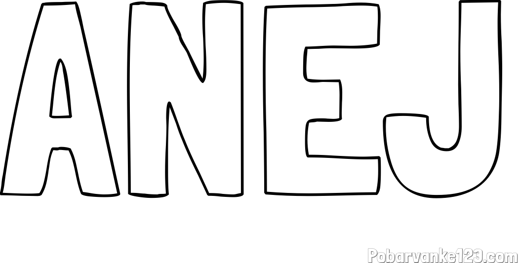 Pobarvanka imena ANEJ