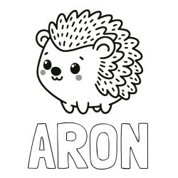 Pobarvanka imena ARON