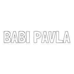Online izdelana pobarvanka - Pobarvanka imena BABI PAVLA
