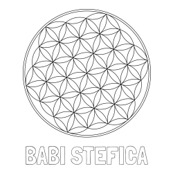 Online izdelana pobarvanka - Pobarvanka imena BABI STEFICA in mandale