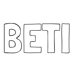 Online izdelana pobarvanka - Pobarvanka imena BETI