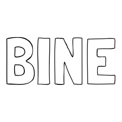 Pobarvanka imena BINE