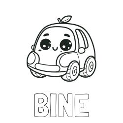 Pobarvanka imena BINE
