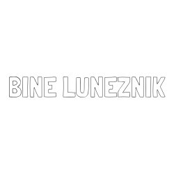 Online izdelana pobarvanka - Pobarvanka imena BINE LUNEŽNIK