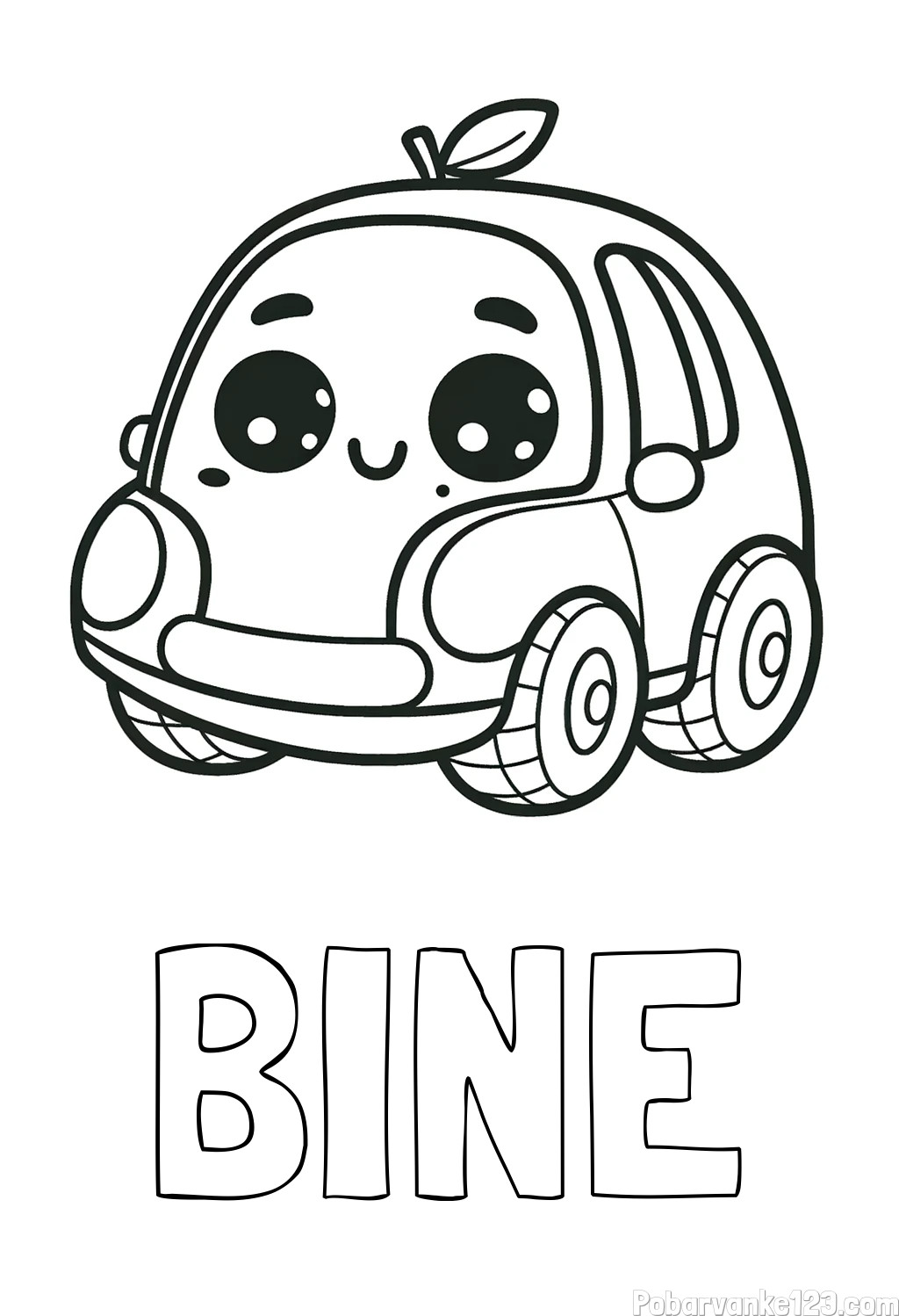 Pobarvanka imena BINE
