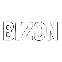 Online izdelana pobarvanka - Pobarvanka imena BIZON