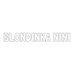 Online izdelana pobarvanka - Pobarvanka imena BLONDINKA NINI