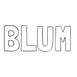 Online izdelana pobarvanka - Pobarvanka imena BLUM