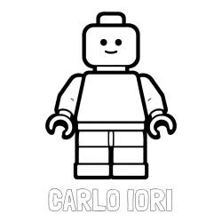 Online izdelana pobarvanka - Pobarvanka imena CARLO IORI in pobarvanka LEGO figurice fanta