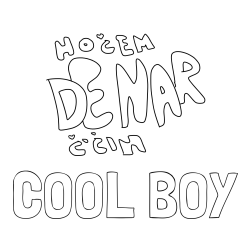 Online izdelana pobarvanka - Pobarvanka imena COOL BOY in pobarvanka Hočem denar 💲