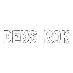 Online izdelana pobarvanka - Pobarvanka imena DEKS  ROK