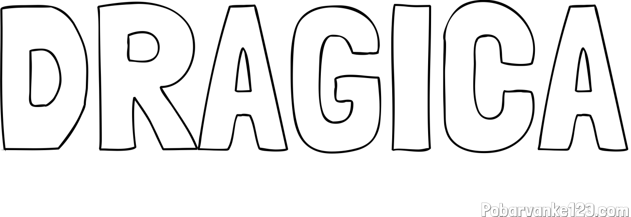 Pobarvanka imena DRAGICA