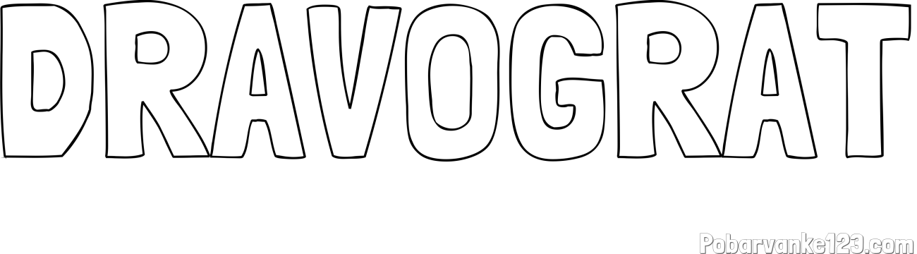Pobarvanka imena DRAVOGRAT