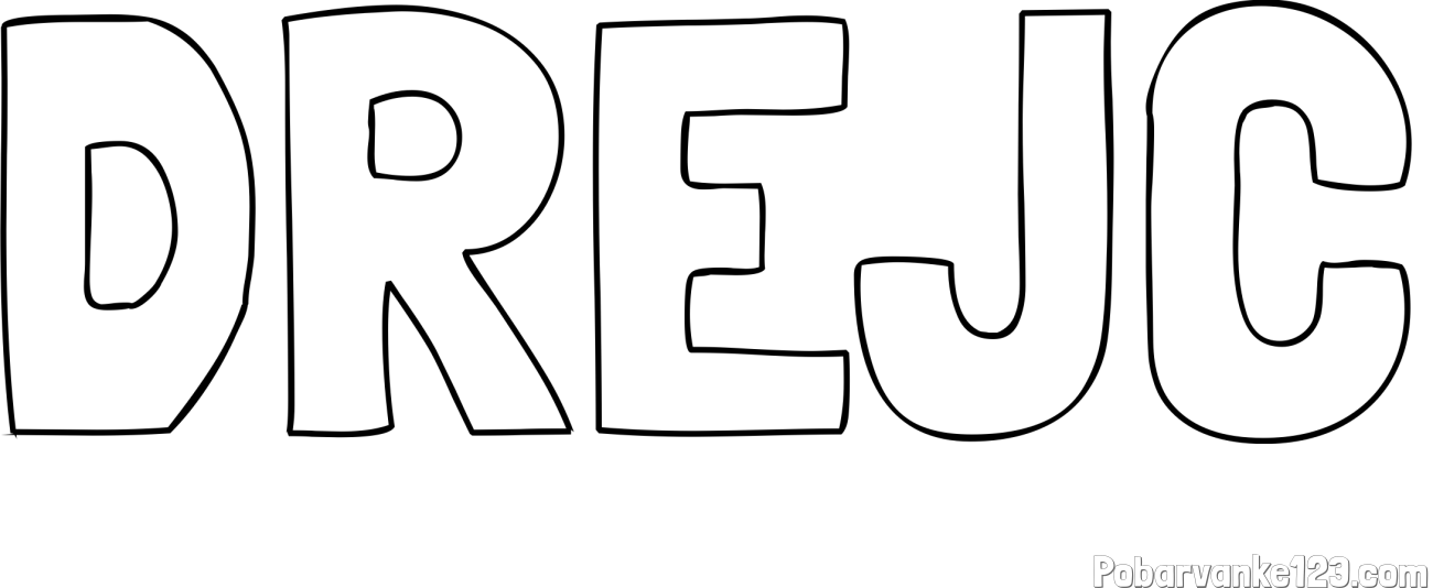 Pobarvanka imena DREJC