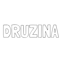 Online izdelana pobarvanka - Pobarvanka imena DRUŽINA