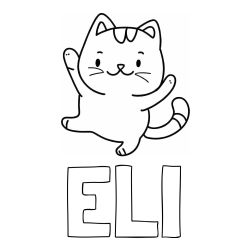 Pobarvanka imena ELI