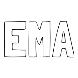 Pobarvanka imena EMA