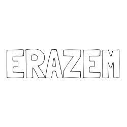 Pobarvanka imena ERAZEM