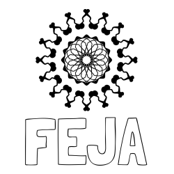 Online izdelana pobarvanka - Pobarvanka imena FEJA in lepa pobarvanka mandale