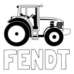 Online izdelana pobarvanka - Pobarvanka imena FENDT in pobarvanka velikega in zmogljivega traktorja