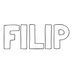 Pobarvanka imena FILIP