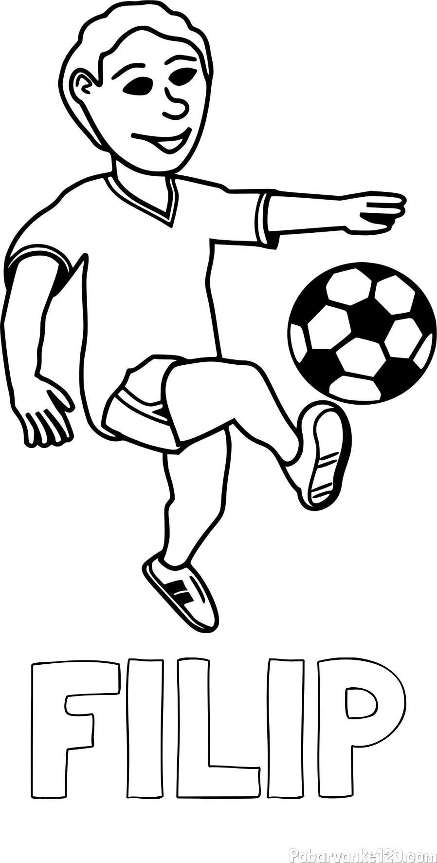 Pobarvanka imena FILIP