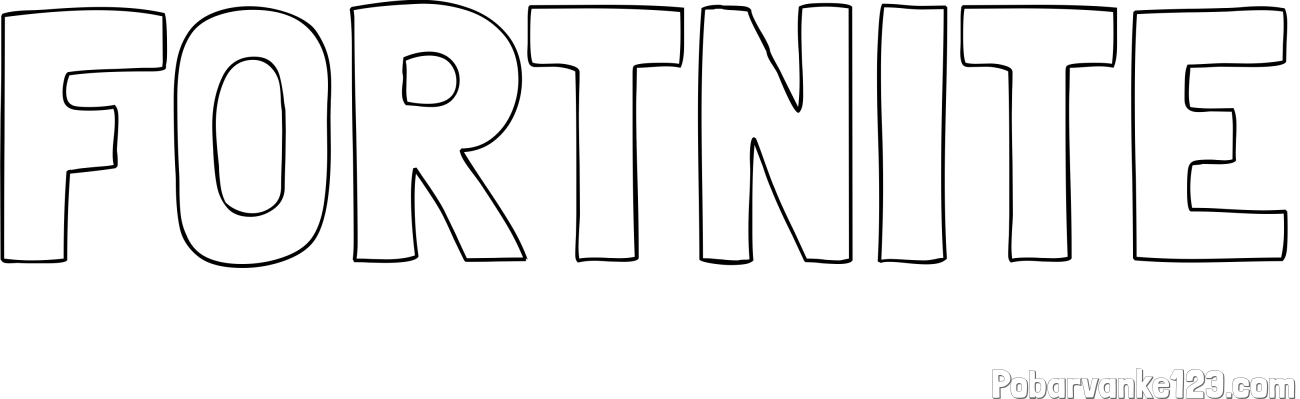 Pobarvanka imena FORTNITE