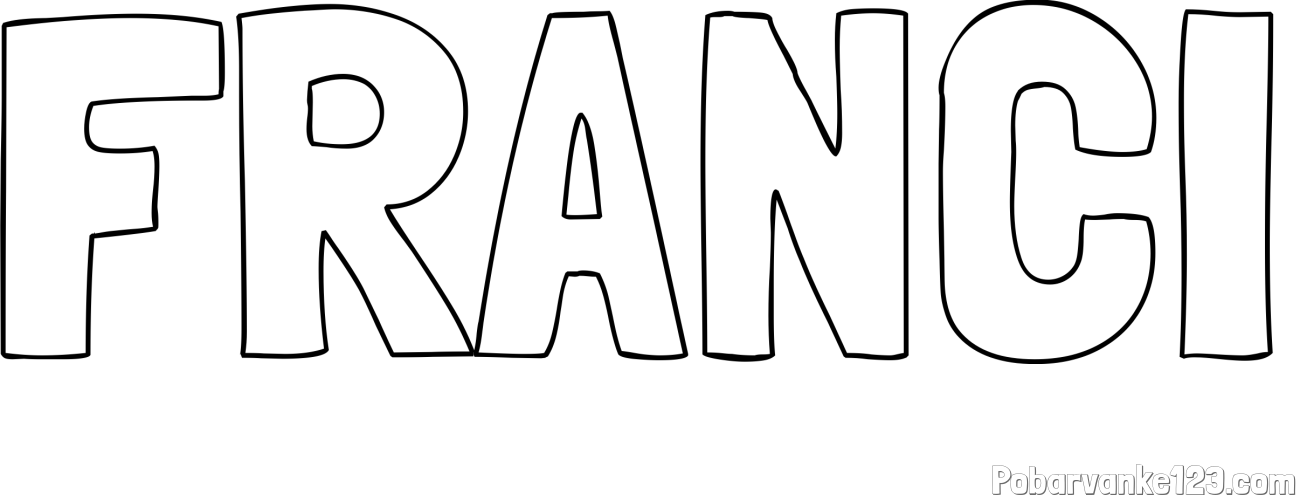 Pobarvanka imena FRANCI