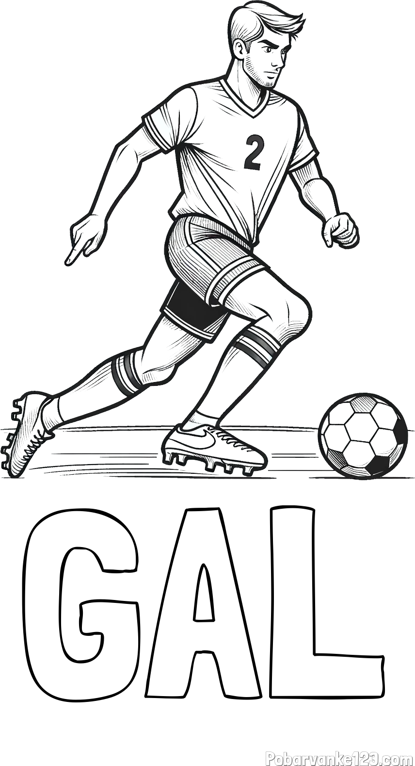 Pobarvanka imena GAL in pobarvanka nogometaša