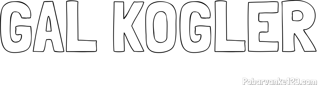 Pobarvanka imena GAL KOGLER
