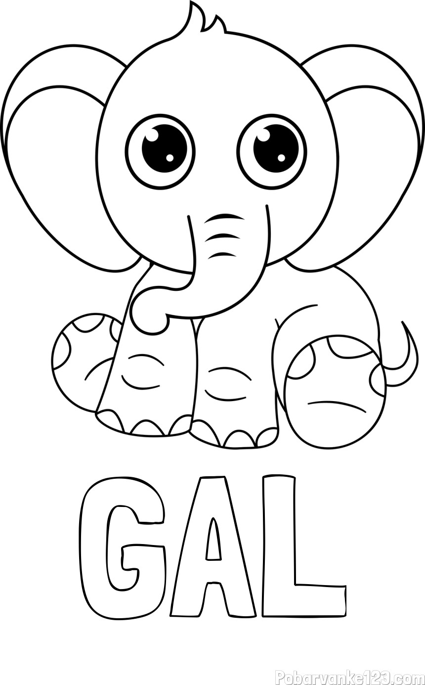 Pobarvanka imena Gal