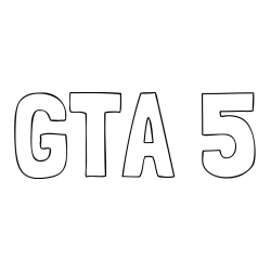 Online izdelana pobarvanka - Pobarvanka imena GTA 5