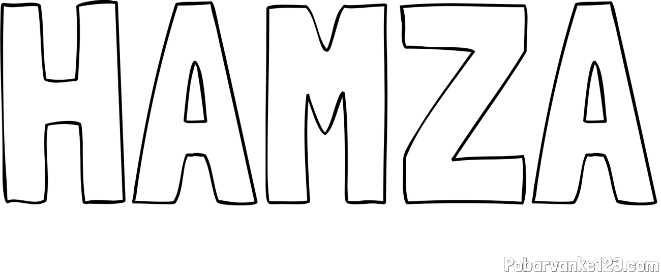 Pobarvanka imena HAMZA