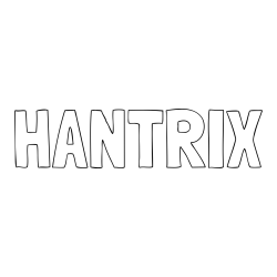 Online izdelana pobarvanka - Pobarvanka imena HANTRIX