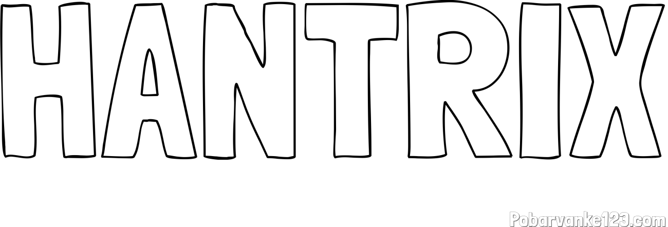 Pobarvanka imena HANTRIX