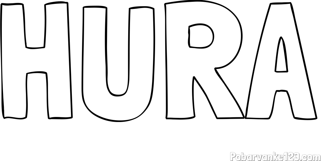 Pobarvanka imena HURA