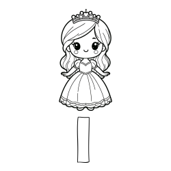 Online izdelana pobarvanka - Pobarvanka imena I in pobarvanka ljubke princeske