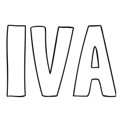 Pobarvanka imena IVA