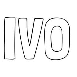 Online izdelana pobarvanka - Pobarvanka imena IVO