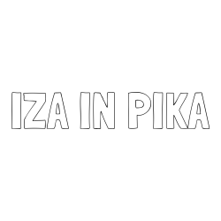 Pobarvanka imena IZA IN PIKA