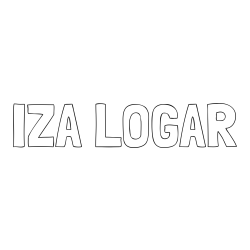 Online izdelana pobarvanka - Pobarvanka imena IZA LOGAR