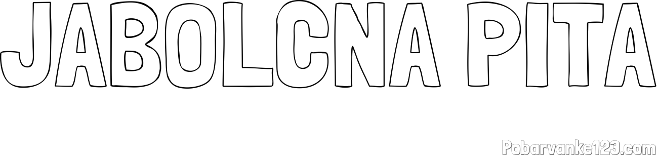 Pobarvanka imena JABOLČNA PITA