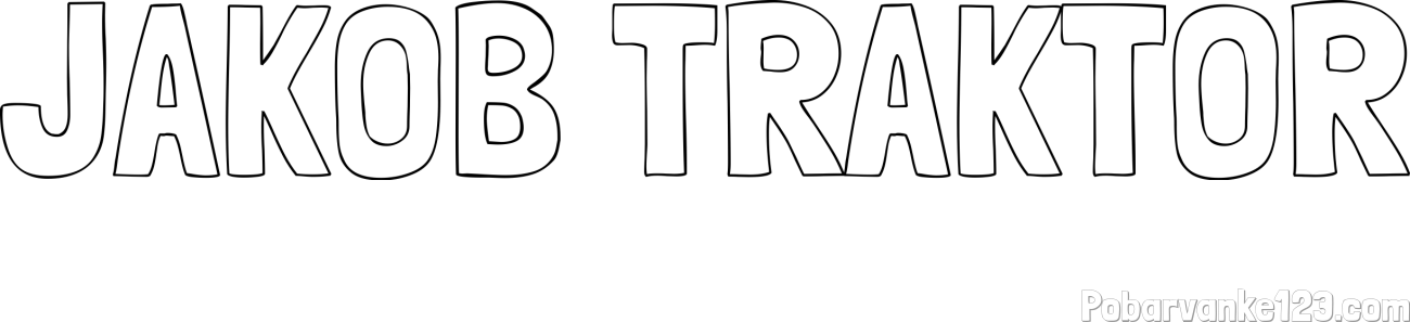 Pobarvanka imena JAKOB TRAKTOR
