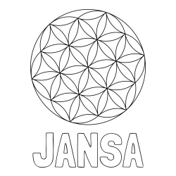 Online izdelana pobarvanka - Pobarvanka imena JANŠA in mandale 2