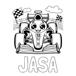 Pobarvanka imena JAŠA