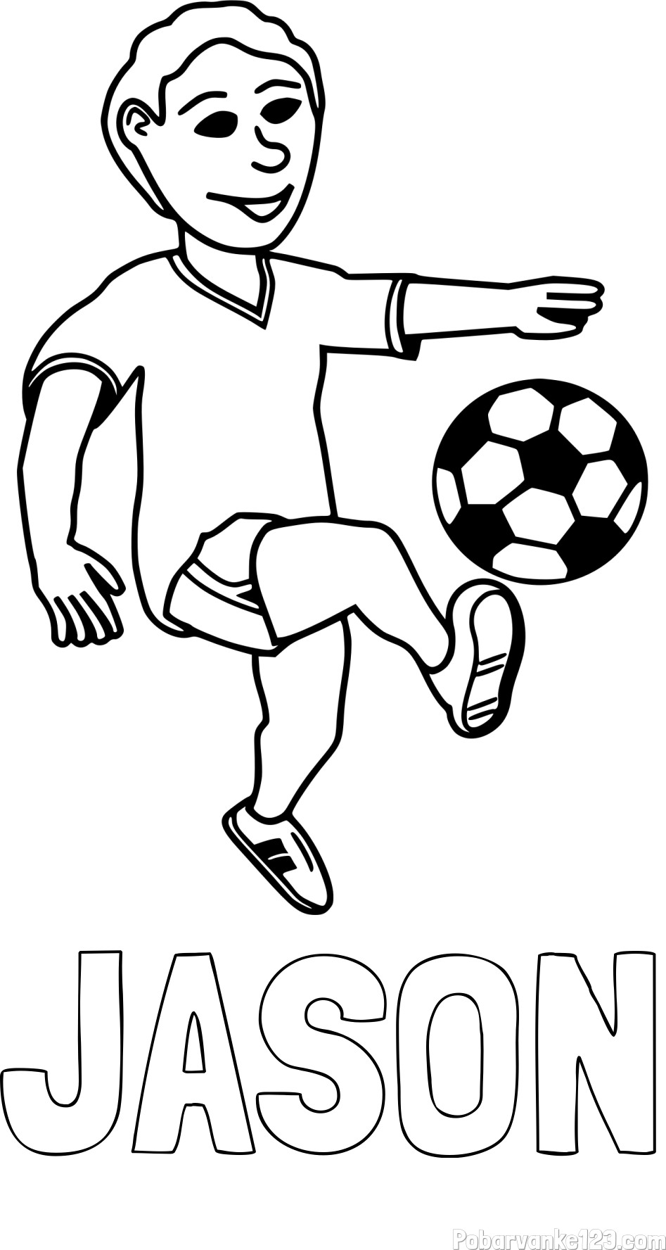 Pobarvanka imena JASON