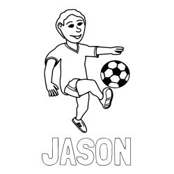 Pobarvanka imena JASON