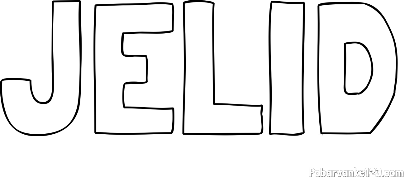 Pobarvanka imena JELID