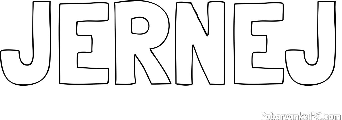 Pobarvanka imena JERNEJ
